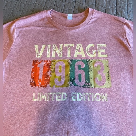 3/$15 NWOT Mens L "1963 LIMITED EDITION" tee Cott/poly blend byRustic United - Picture 1 of 7